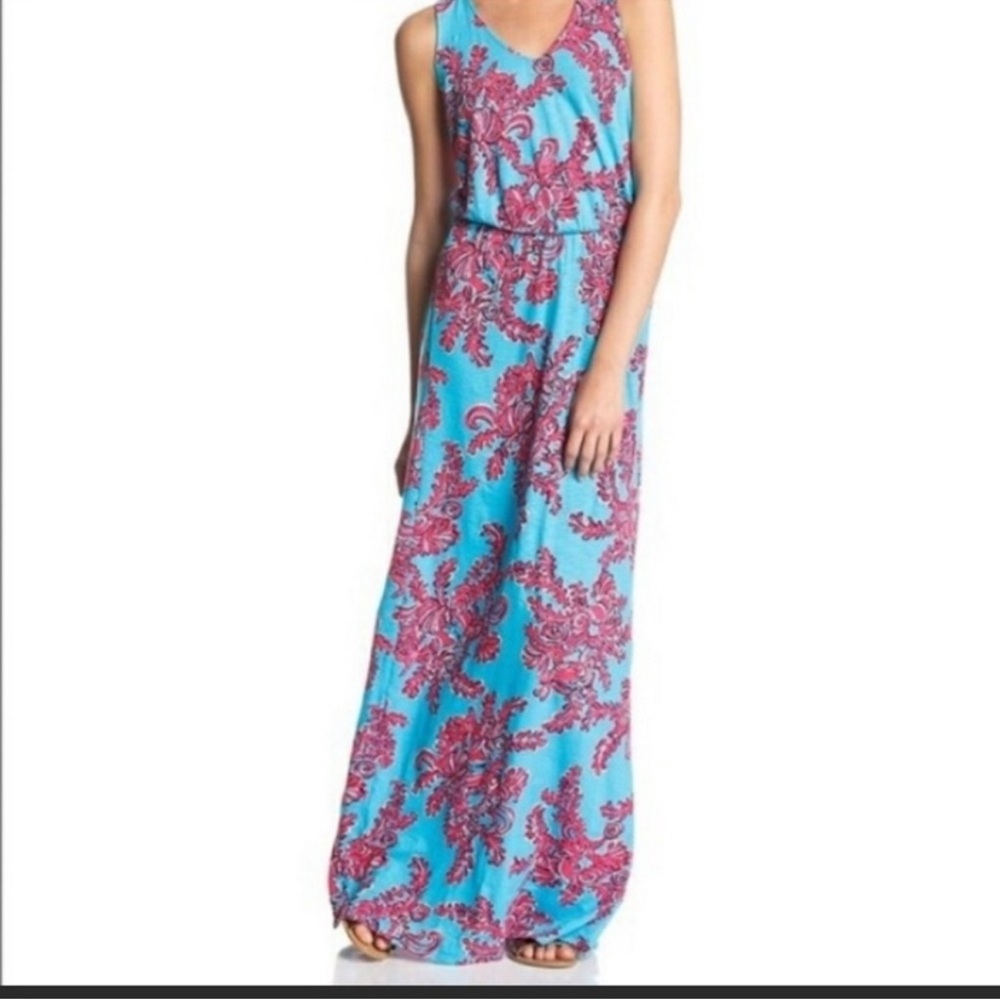 Lilly Pulitzer Mills Reef racer back maxi dress, 🌺 size small - Picture 2 of 7